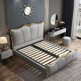  Giường Ngủ Bọc Da Cao Cấp Platform – Khung Inox Cứng Cáp, Đẹp Hiện Đại 