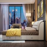  Giường Ngủ Bọc Da Cao Cấp Infinity – Thiết Kế Sang Trọng Với Chi Tiết Inox Ốp Đầu Giường 