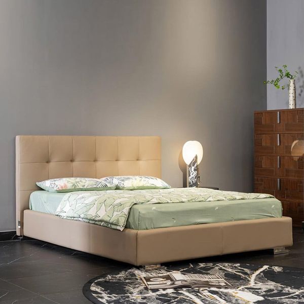 Nên mua giường ngủ bọc da hay giường gỗ
