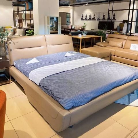 Giường ngủ bọc da cao cấp hiện đại