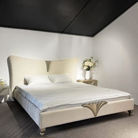 Giường ngủ bọc da nhập khẩu thiết kế sang trọng