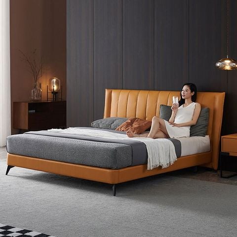 Giường ngủ da cao cấp Fami