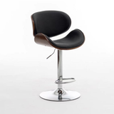  Ghế Bar Da Lưng Gỗ Chân Xoay HSBAR032 
