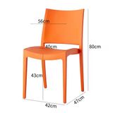  Ghế Nhựa Đúc Cafe S3007 Đa Năng 
