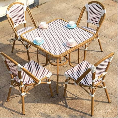 bộ bàn 4 ghế textilen