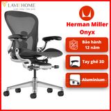  Ghế Công Thái Học Herman Miller Aeron Khung Nhôm Chân Nhôm 
