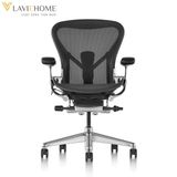  Ghế Công Thái Học Herman Miller Aeron Khung Nhôm Chân Nhôm 