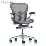  Ghế Công Thái Học Herman Miller Aeron Khung Nhôm Chân Nhôm 