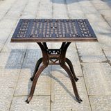  Bàn Nhôm Đúc Vuông Ngoài Trời HPBN49 