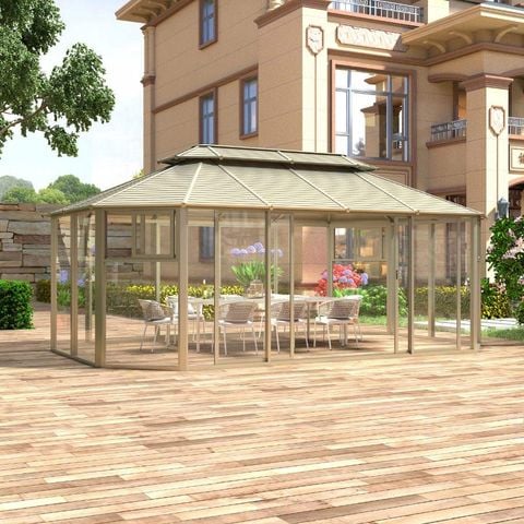 Nhà chòi ngoài trời khung thép, thiết kế nhỏ gọn, tiết kiệm không gian