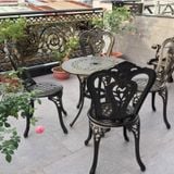  Bộ Bàn Ghế Nhôm Đúc Ngoài Trời DPBV2+DPAV002 