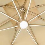  Ô Dù Vuông Lệch Tâm Nhôm Phát Sáng DPOVLTNPS30 