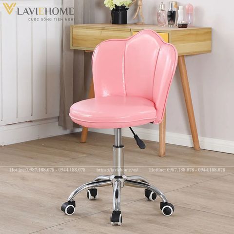  Ghế Cafe Vương Miện Chân Bánh Xe Xoay DPAC4 