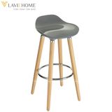  Ghế Bar Nhựa Chân Gỗ DPE03 