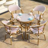  Bàn Tròn Nhôm Giả Mây Ngoài Trời DPBV10 