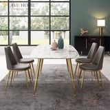  Bộ Bàn Ăn Mặt Đá Agnes Ghế Aurora Thiết Kế Hiện Đại 