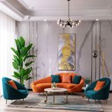  Sofa Nỉ Semicircle 