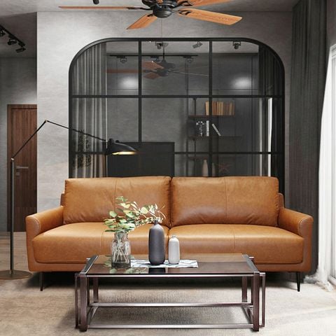 Sofa văng bọc da cao cấp hiện đại