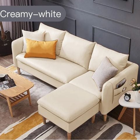 Sofa dài 2m bọc vải tiện lợi cho phòng khách nhỏ