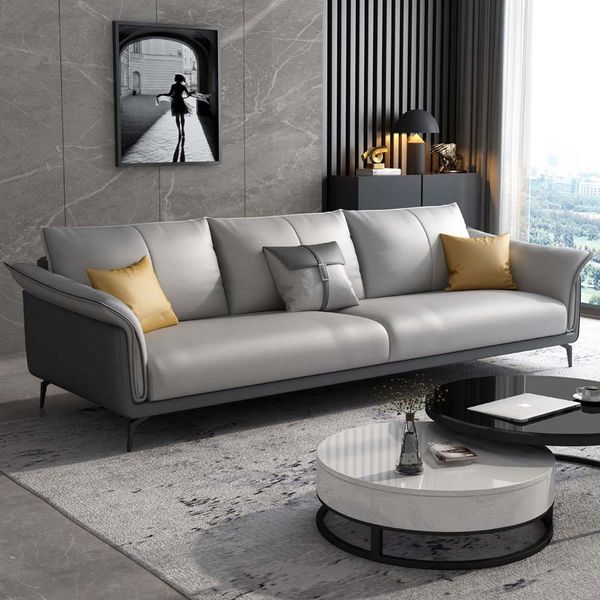 Sofa gỗ da hiện đại Charmant