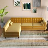  Sofa Góc Bọc Nỉ Cao Cấp Louvre 