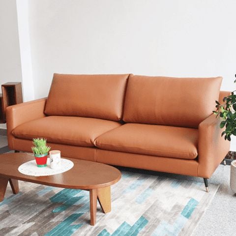 Sofa văng da 2 chỗ ngồi êm ái