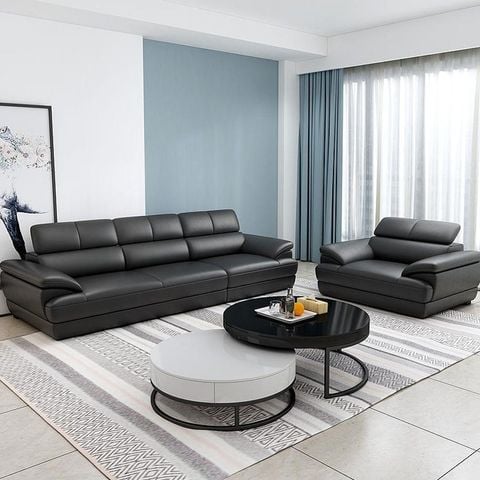 Sofa da L phù hợp căn hộ chung cư
