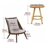  Bộ Bàn Ghế Ban Công PTT6041 - Thiết Kế Độc Đáo, Thoải Mái, Phù Hợp Không Gian Ngoài Trời 