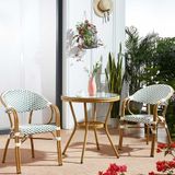  Bàn Tròn Nhôm Giả Mây Ngoài Trời DPBV10 