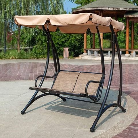 Xích đu nhôm đúc 2 chỗ, thiết kế sang trọng, bền bỉ ngoài trời