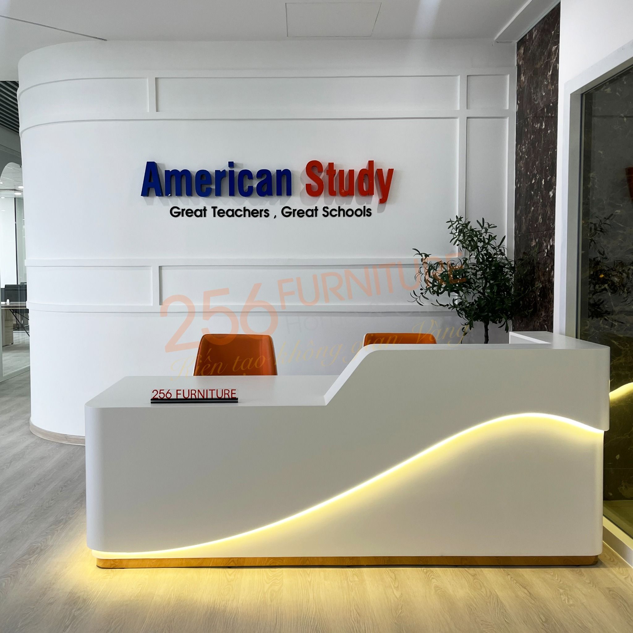  Quầy Lễ Tân QLT35-T 