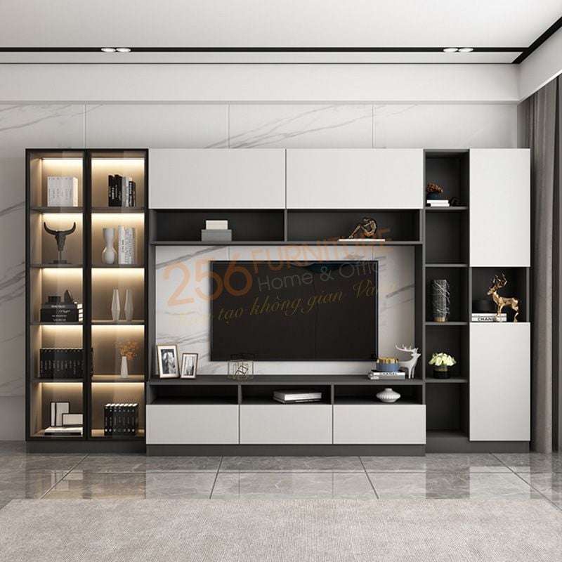 Kệ Vách Tivi KV20 | Nội Thất Gia Đình | Hotline: 0908 758 256 ...