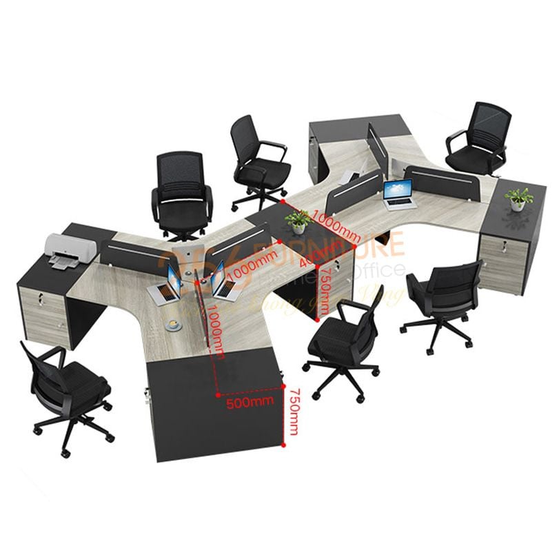  Cụm Bàn Làm Việc C6-B3612-H61 