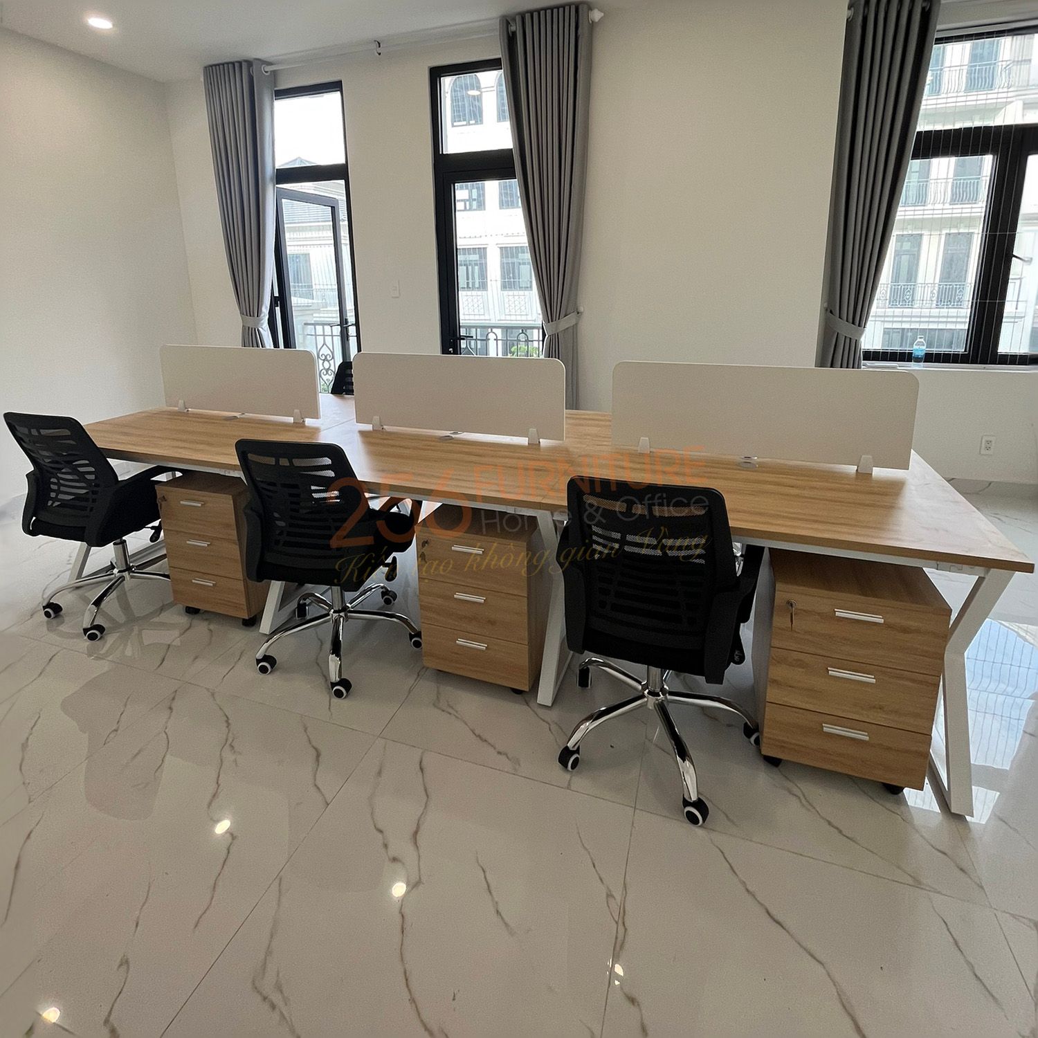  Cụm Bàn Làm Việc C4-B2412-H60 