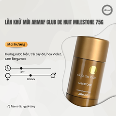 Lăn khử mùi Armaf Club de Nuit Milestone 75g