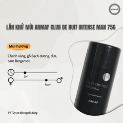 Lăn khử mùi Armaf Club de Nuit Intense Man 75g