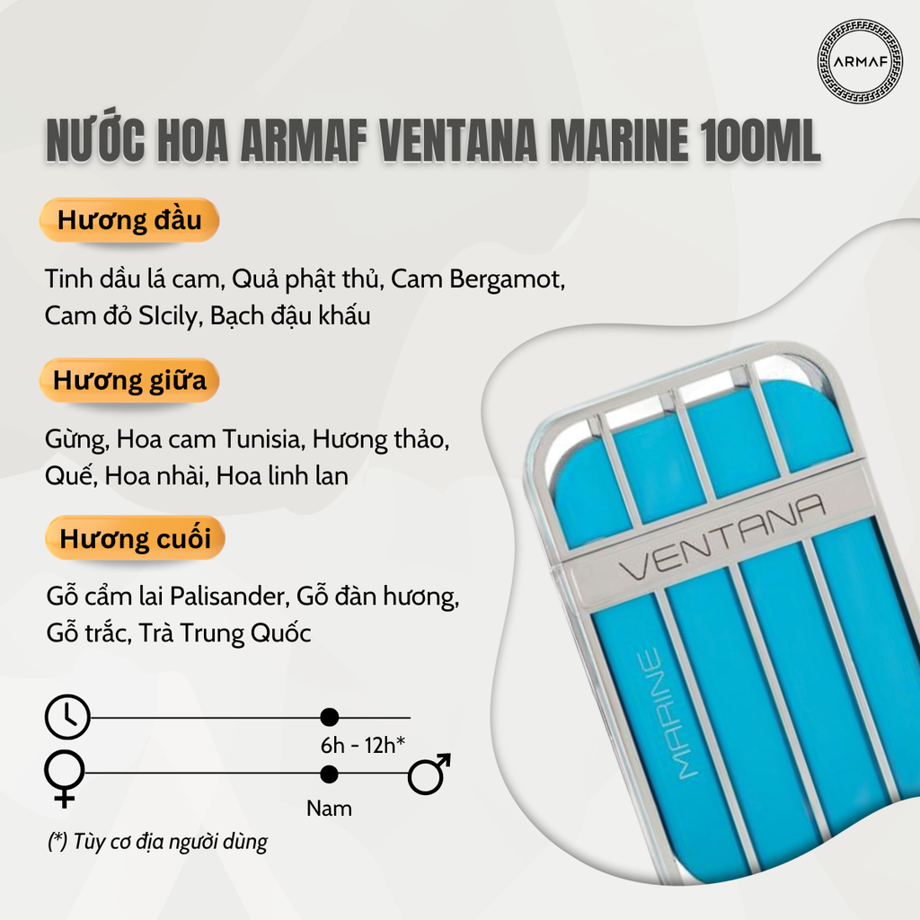 Nước hoa Armaf Ventana Marine 100ml