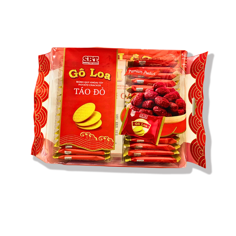  Bánh Quy Khoai Tây Potato Cracker Goloa Vị Táo Đỏ Gói 150g và 285g 