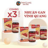  Combo 3 Hộp Nhuận Gan VĨNH QUANG - Hỗ trợ thanh nhiệt, tăng cường chức năng gan, gan nhiễm mỡ - Hộp 60 viên 