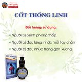  Combo 3 chai Cốt Thống Linh VĨNH QUANG - Hoạt huyết, phong thấp, thấp khớp, đau lưng - chai 280ml 