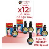  Combo 12 chai Xuân Nữ Bổ Huyết VĨNH QUANG 280ml - Điều hòa kinh nguyệt, liệu trình dễ đậu thai cho Phụ Nữ 