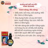 Combo 6 chai Xuân Nữ Bổ Huyết VĨNH QUANG 280ml - Điều hòa kinh nguyệt, đau bụng kinh, liệu trình 1 tháng cho Phụ Nữ 