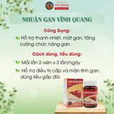  Combo 3 Hộp Nhuận Gan VĨNH QUANG - Hỗ trợ thanh nhiệt, tăng cường chức năng gan, gan nhiễm mỡ - Hộp 60 viên 