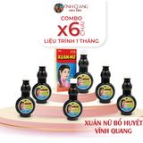  Combo 6 chai Xuân Nữ Bổ Huyết VĨNH QUANG 280ml - Điều hòa kinh nguyệt, đau bụng kinh, liệu trình 1 tháng cho Phụ Nữ 