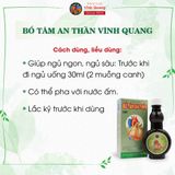  Combo 3 chai Bổ Tâm An Thần VĨNH QUANG - Dễ ngủ, ngủ ngon và sâu - chai 280ml 