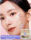  Bảng Triệt Sắc và Che Khuyết Điểm The Saem 6 ô Best Cover Expert For You #01 (Tặng kèm 2 cọ) 
