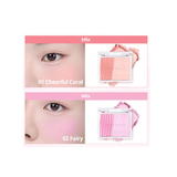  Má hồng Wakemake Sheer Layering Dual Blusher - Kèm Cọ 