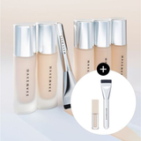  Kem Nền Cho Da Dầu Wakemake Water Velvet Cover Foundation SPF30/PA+++ 30ml - Tặng Kem Che Khuyết Điểm 2.6g & Cọ Dàn Nền 