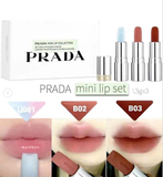  Set Son Mini Prada Mini Lip Collection 3x1.3g (U001, B02, B03) 