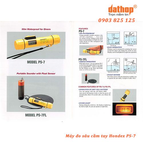 Máy đo sâu cầm tay HONDEX PS - 7